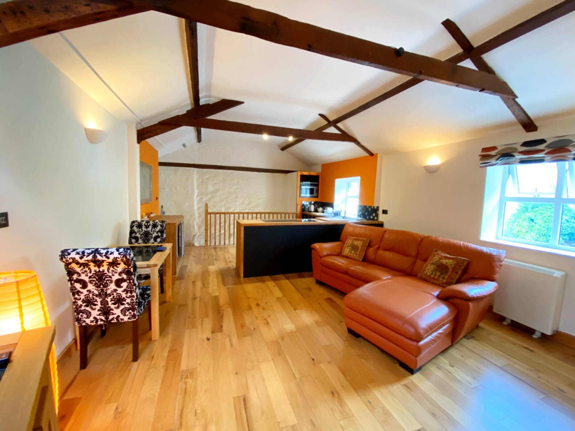 Upper Stable Living Space - The Stables Holiday Apartment at Meadfoot Bay