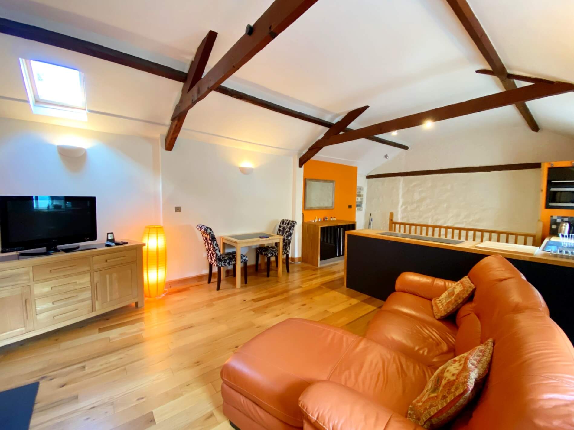 Upper Stable Living Space - The Stables Holiday Apartments at Hesketh Crescent 